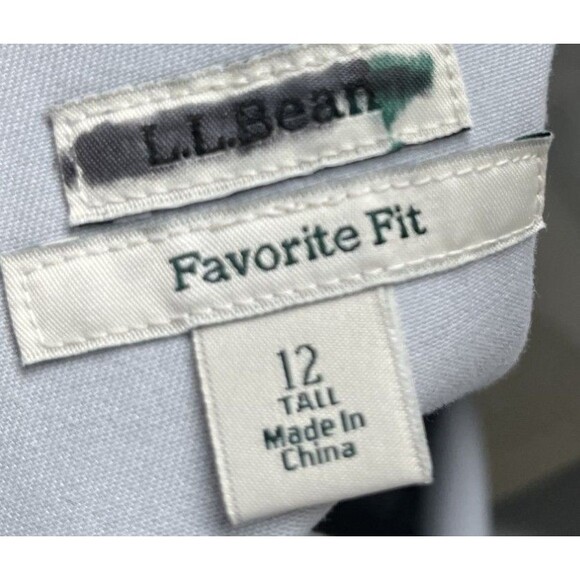 LL Bean Pants Women's Size 12 Tall Gray Favorite Fit Southport - Picture 6 of 7